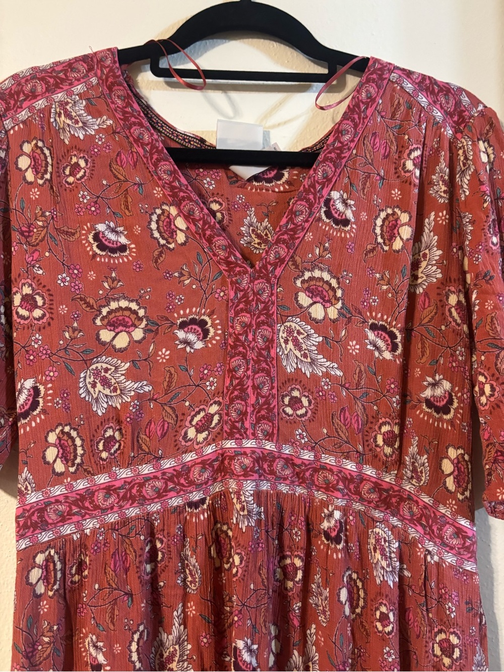 Knox Rose Rust Floral Maxi Dress - Picture 2 of 4